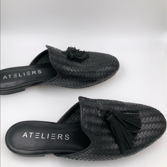 Ateliers Woven Leather Slides - Picture 4 of 5